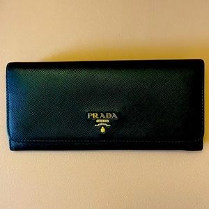 Authentic Prada Saffiano Wallet